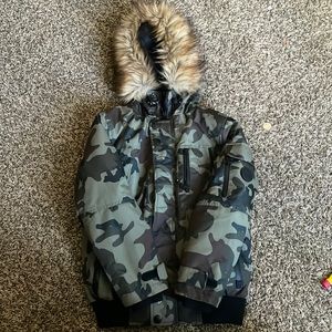Camouflage winter coat